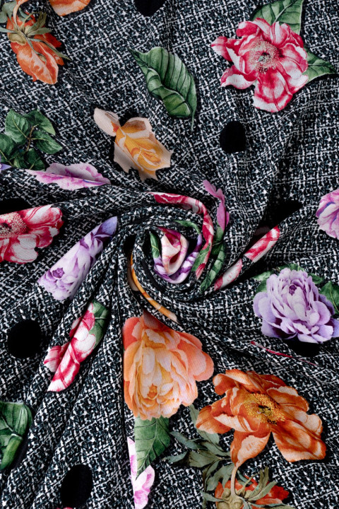 Signature jacquard silk