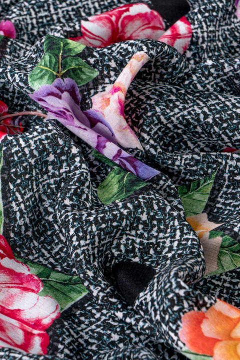 Signature jacquard silk