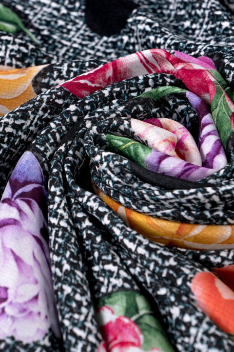 Signature jacquard silk
