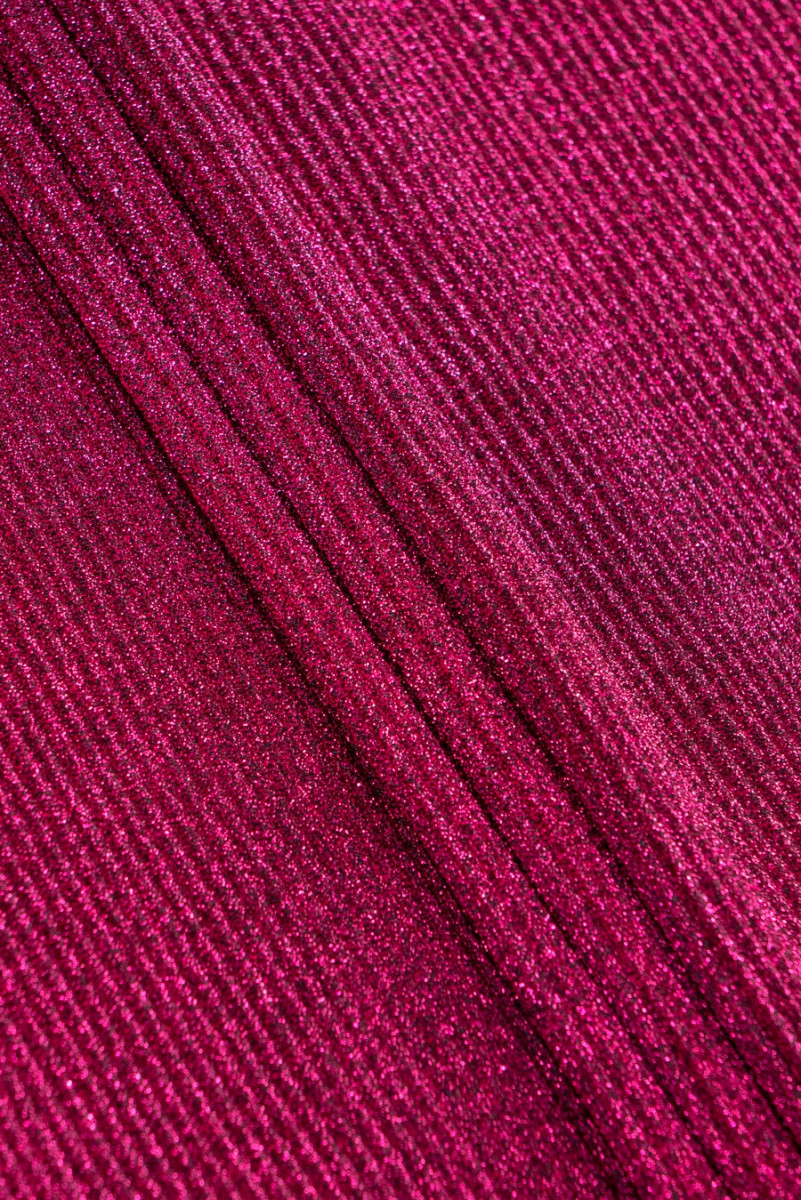 Knit with lurex amaranth