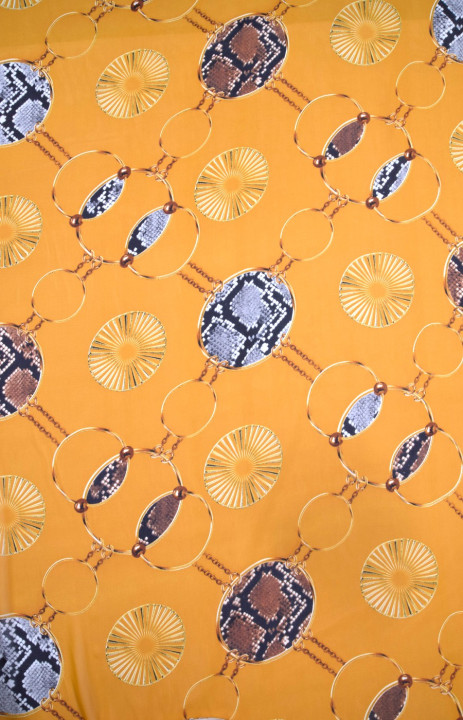 Printed polyester chiffon