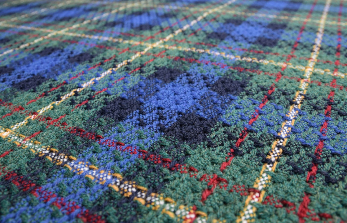 Plaid jacket fabric