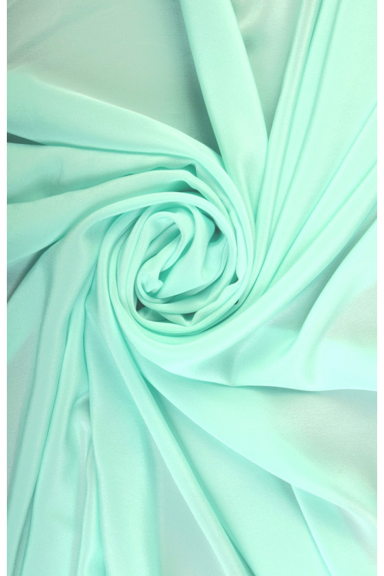 Turquoise silk crepe