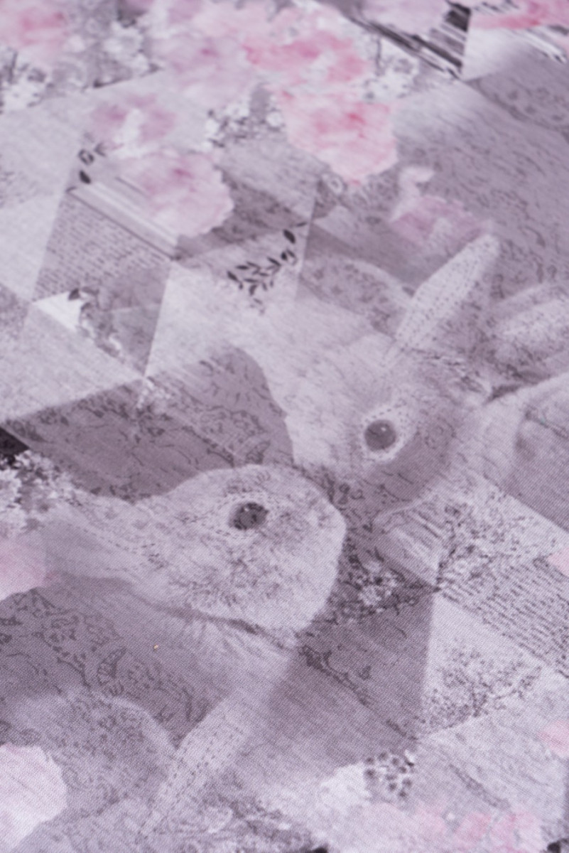 Pastel viscose gebreide stof