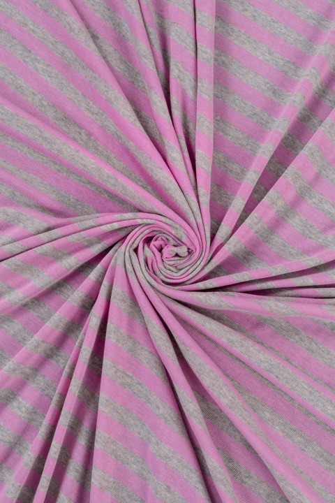 Gestreifte Viskose-Strickwaren