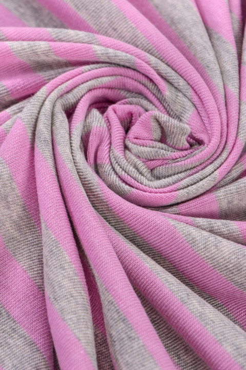 Viscose knit in stripes