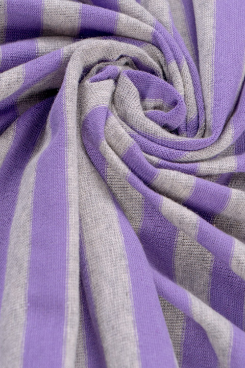 Viscose knit in stripes