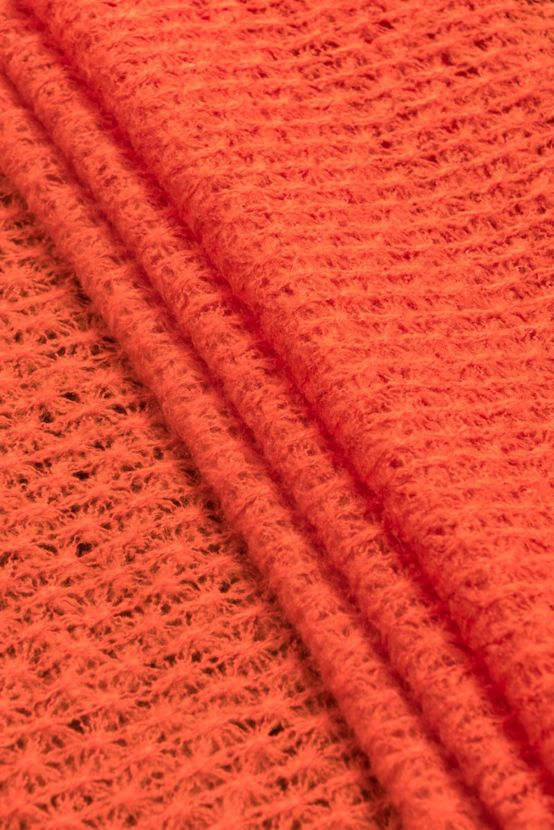 Openwork sweater strikket stof
