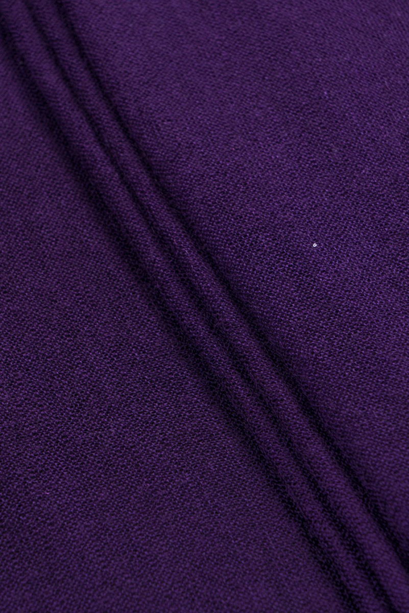 Sweater knit with purple wool