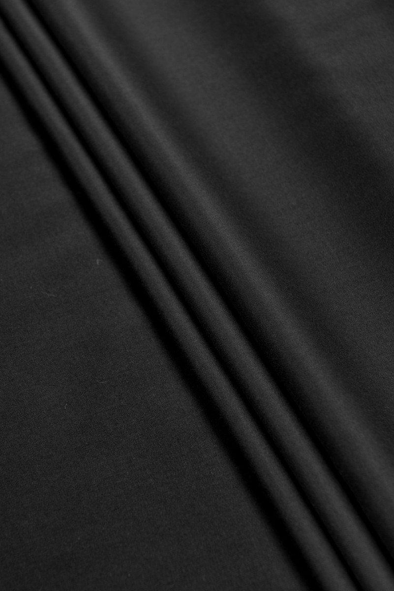 Black costume wool