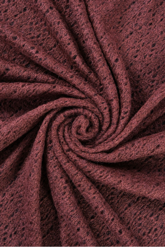 Ažūra džemperis trikotāžas bordo KUPON 100cm