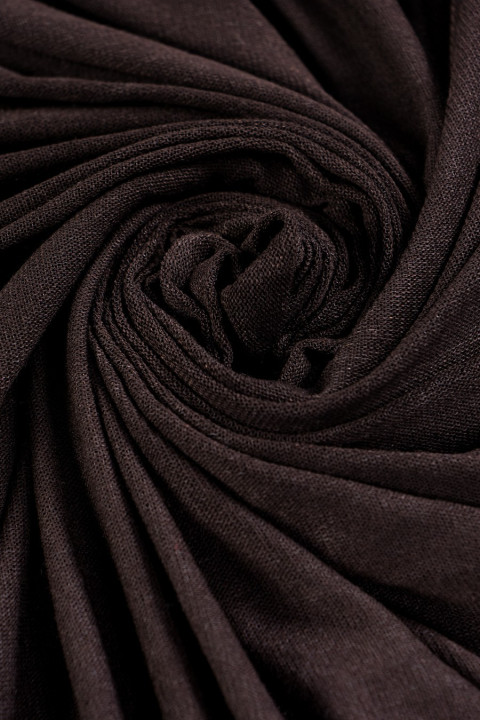 Pull en maille marron