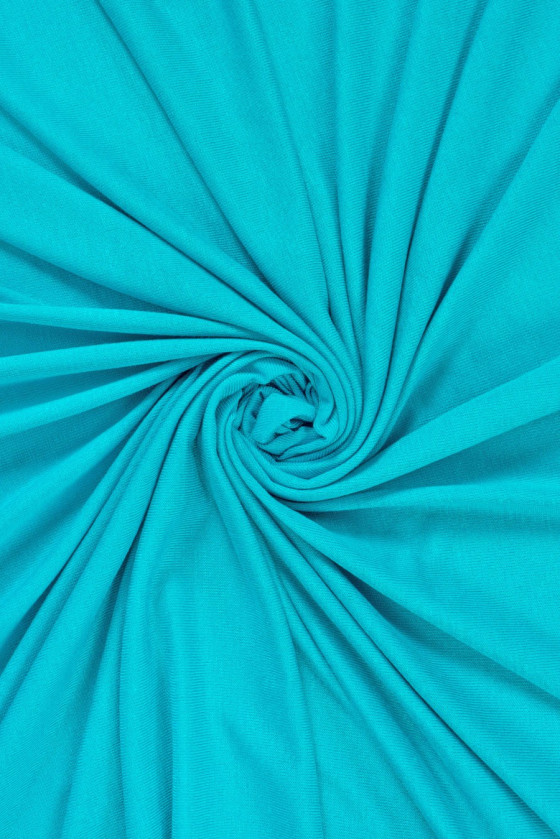 Бірюзовий светр трикотажної в'язки