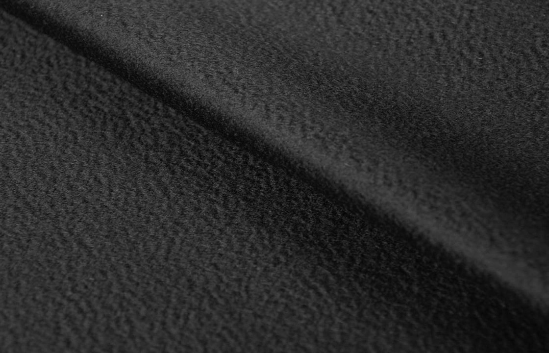 Coat wool with mohair black COUPON 60 cm