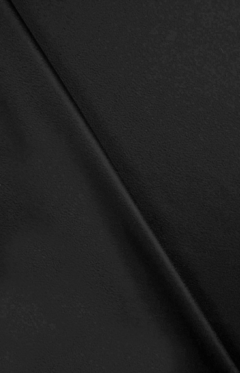 Wełna płaszczowa z moherem czarna kupon 60 cm