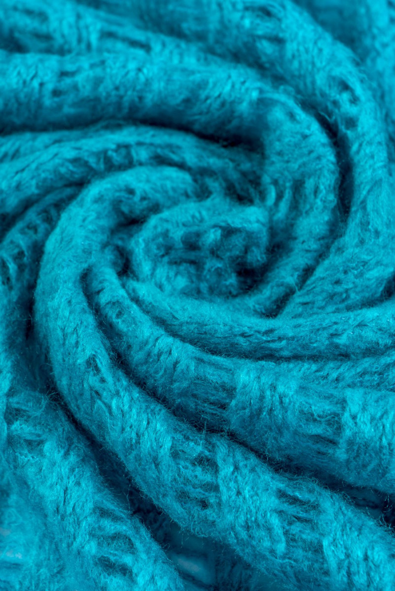 Durchbrochener Pullover-Stoff