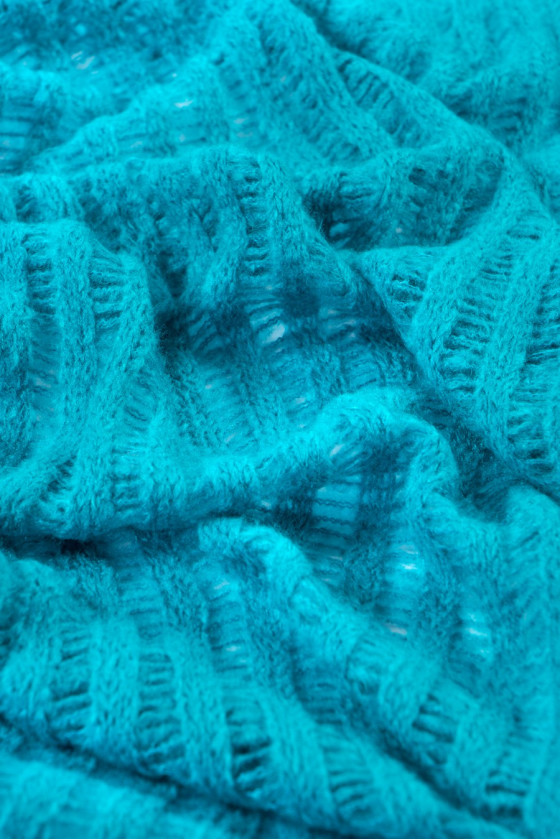 Durchbrochener Pullover-Stoff