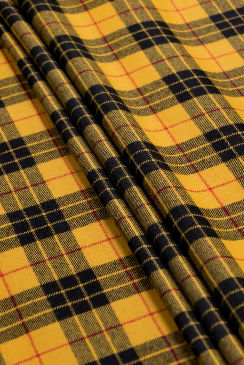 Traje de tela escocesa de lana