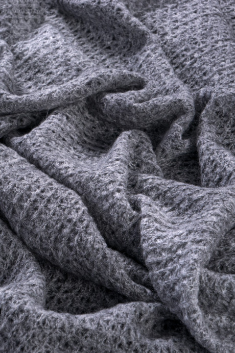 Openwork sweater knitted fabric