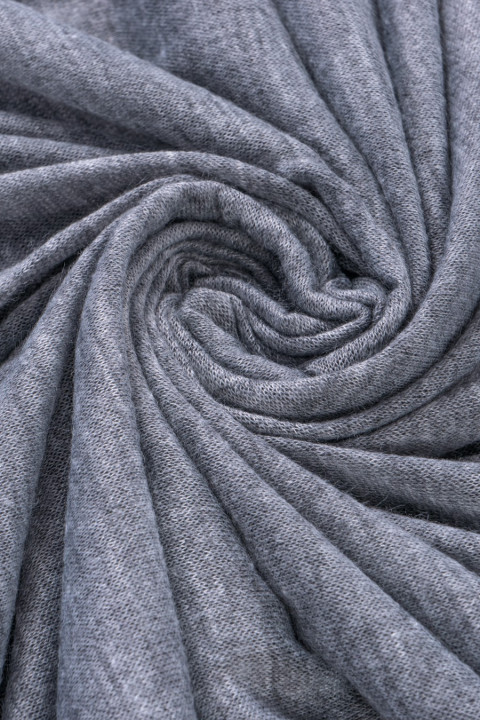 Knitted sweater thin gray