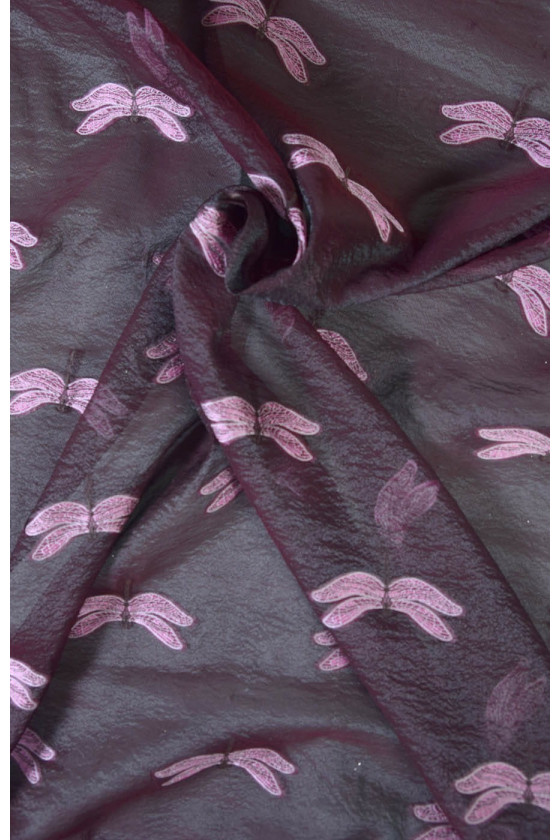 Organza jedwabna wzorzysta Organza jedwabna wzorzysta