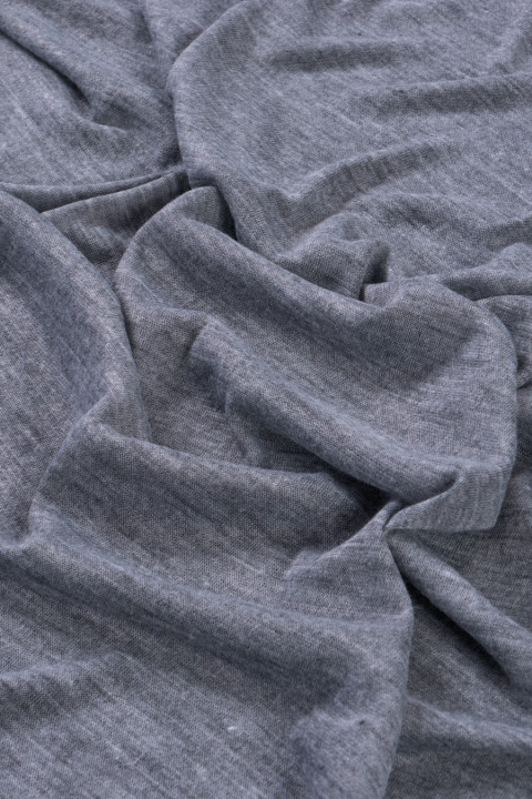 Knitted sweater thin gray