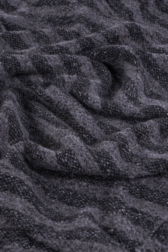 Striped sweater knitted fabric COUPON 90cm