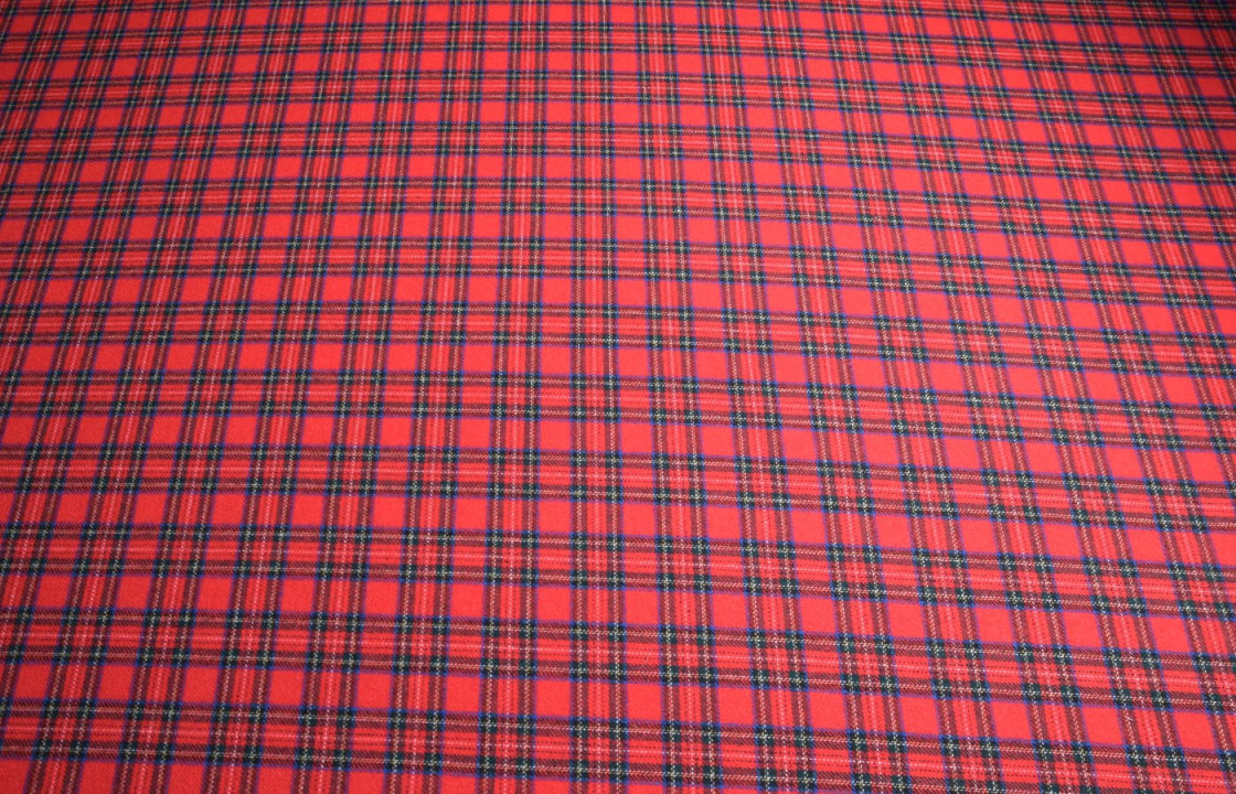 Plaid jacket fabric
