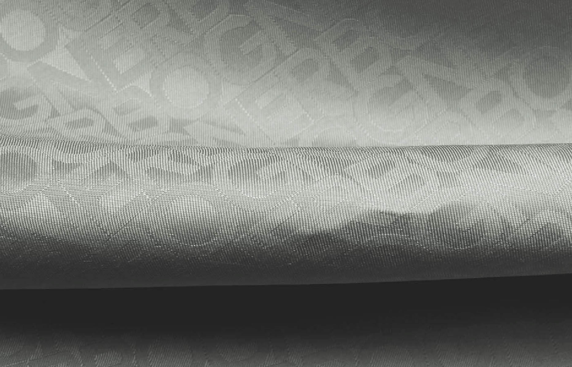 Jacquard lining fabric Vita silver grey
