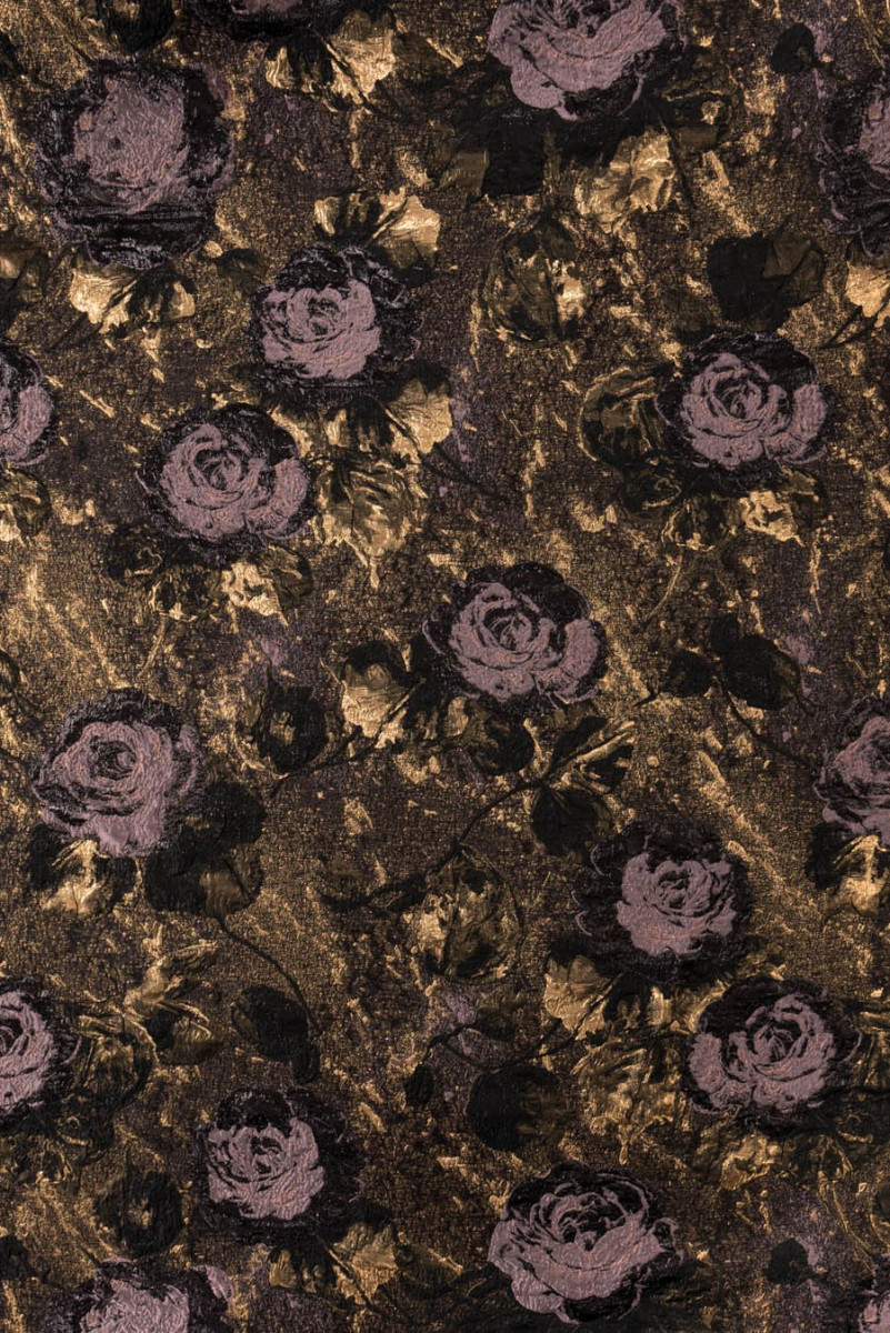 Jacquard selyemmel rózsákkal