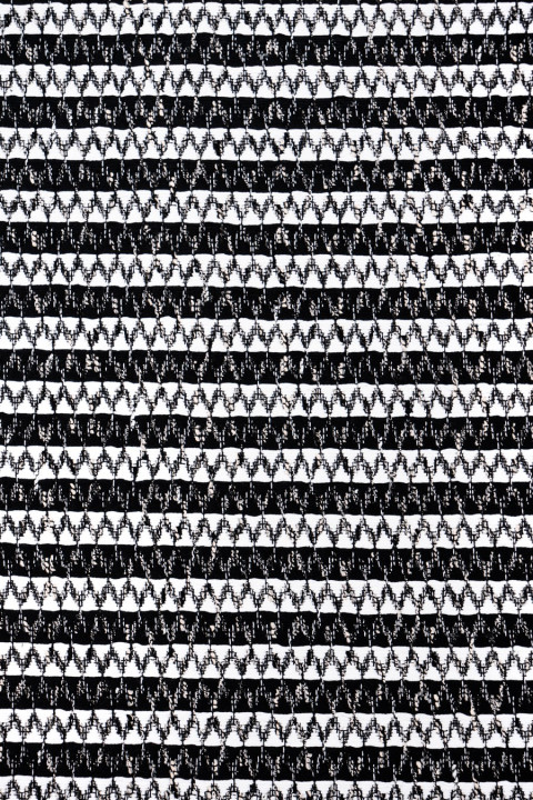 Chanell fabric white and black zigzags