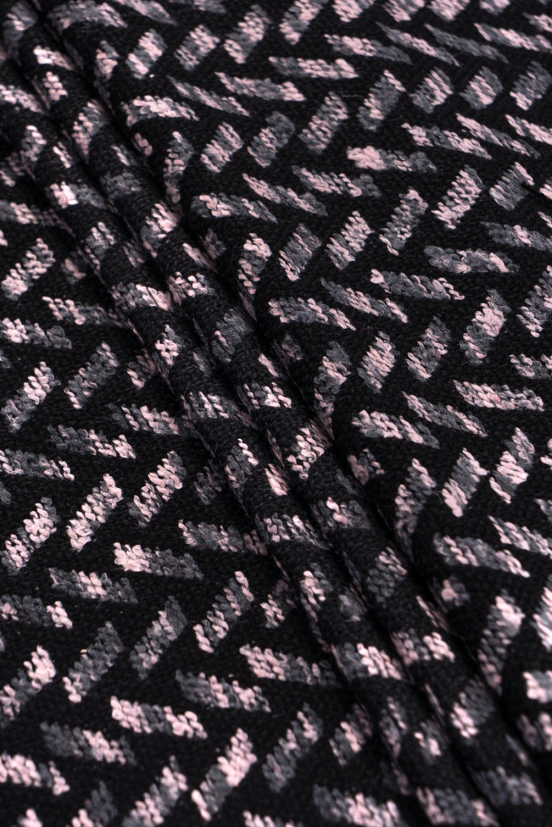 Tessuto maglione con motivi geometrici