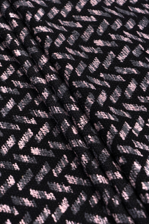 Fabric sweater geometric pattern