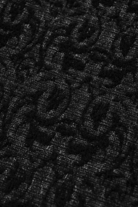 Patterned wool fabric