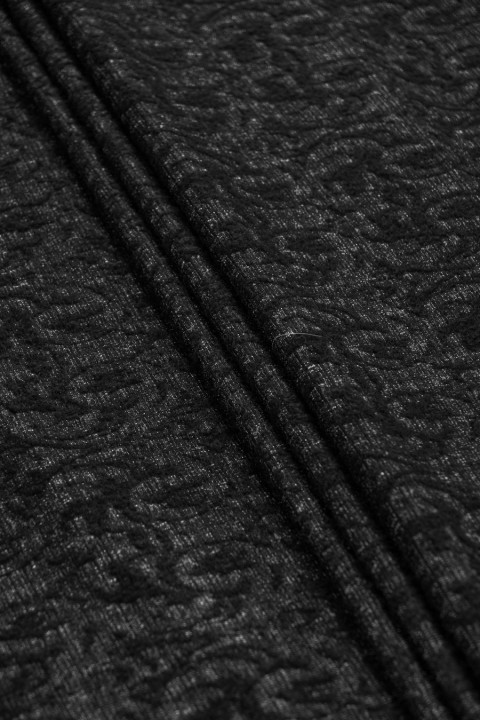 Patterned wool fabric