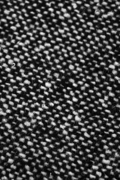 White and black jacket fabric