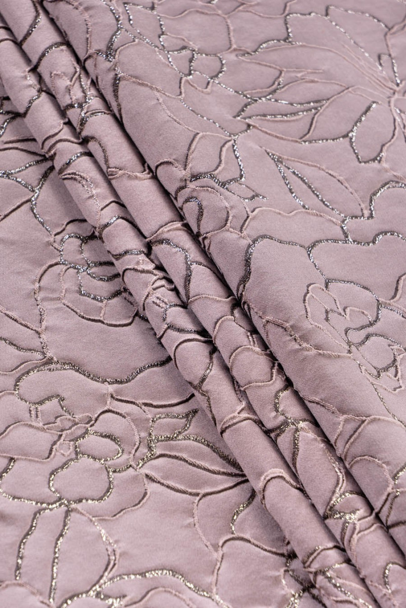 Jacquard fabric dirty pink