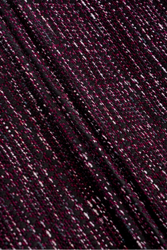 Tkanina kostiumowa bordowa KUPONY