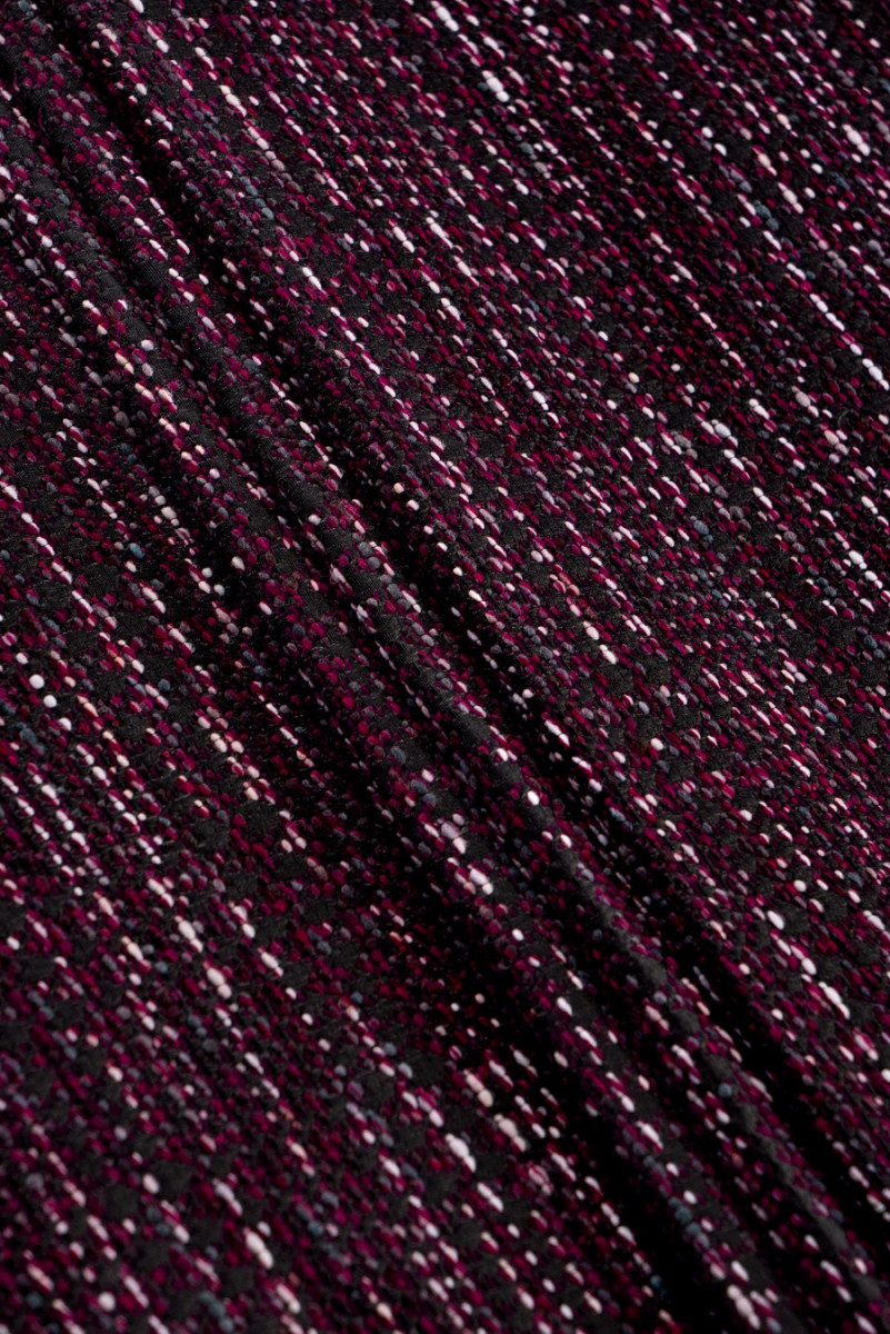 Tkanina kostiumowa bordowa KUPONY