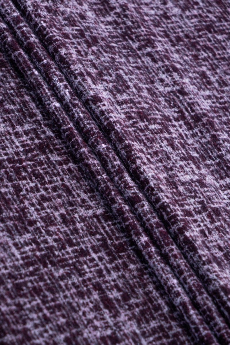 Violet wool fabric