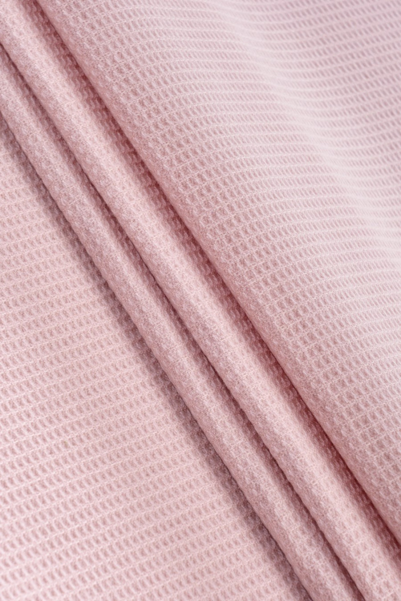 Abrigo lana - gofre rosa