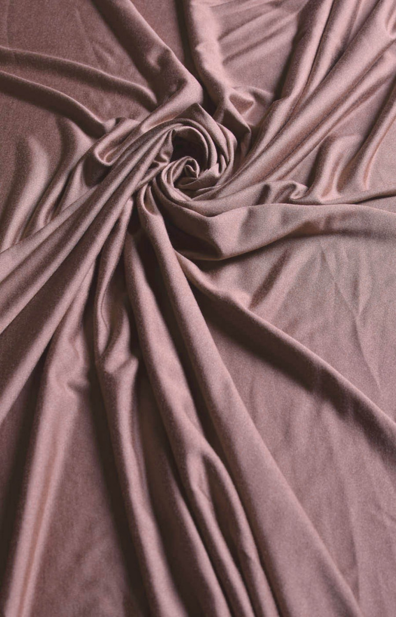 Tessuto a maglia di viscosa rosa sporco