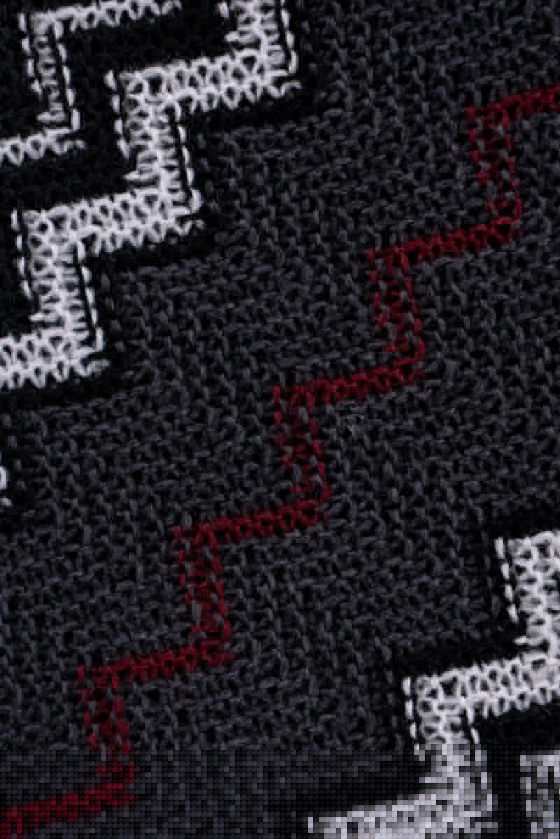 Maglione a zig zag in lana