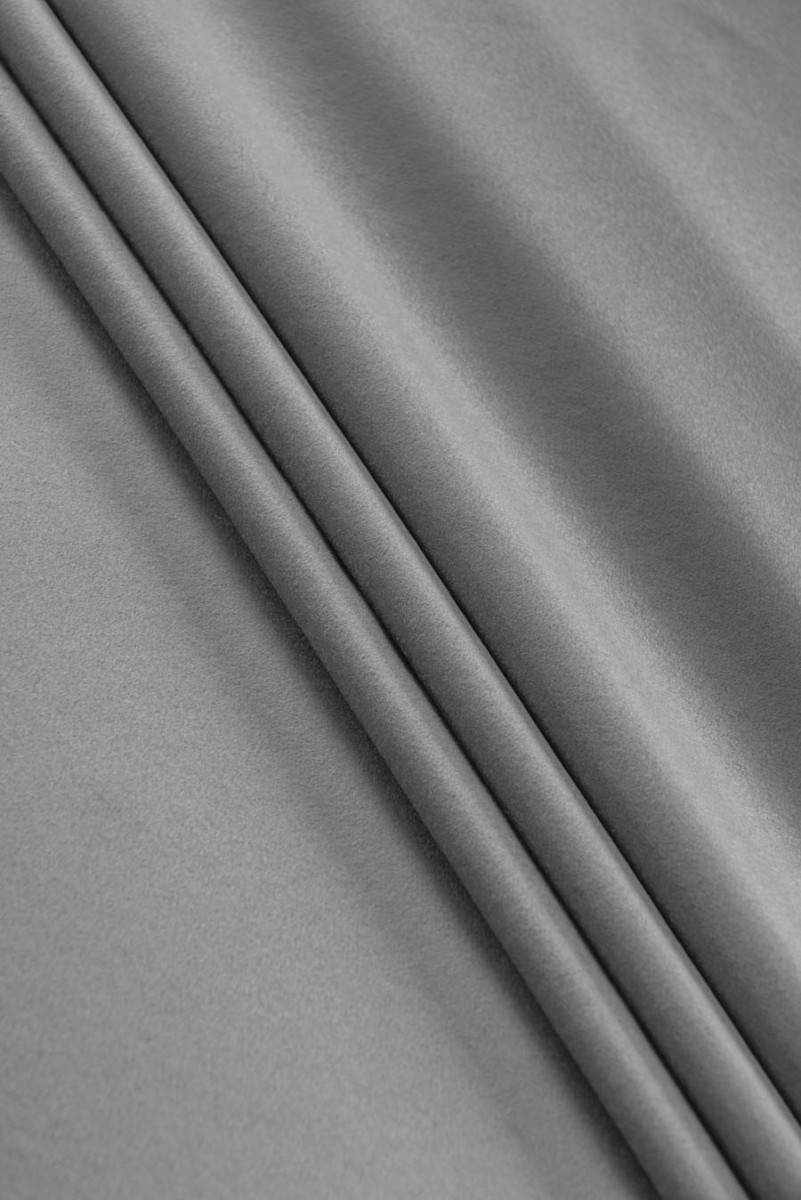 Coat fabric with wool grey