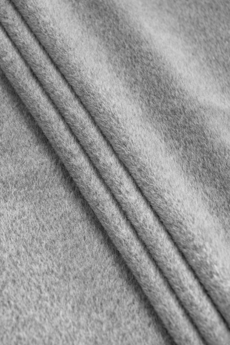 Mantel Alpaka mit grauer Wolle