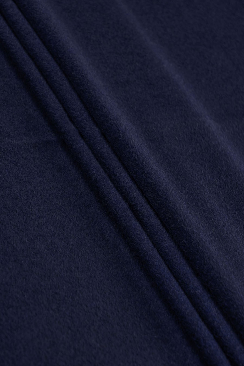Coat wool with alpaca navy blue