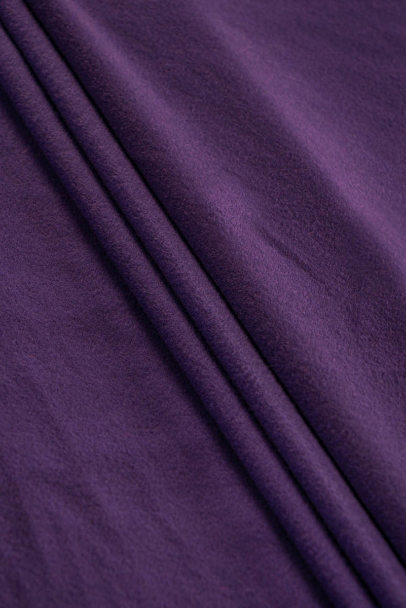 Coat fabric with wool purple