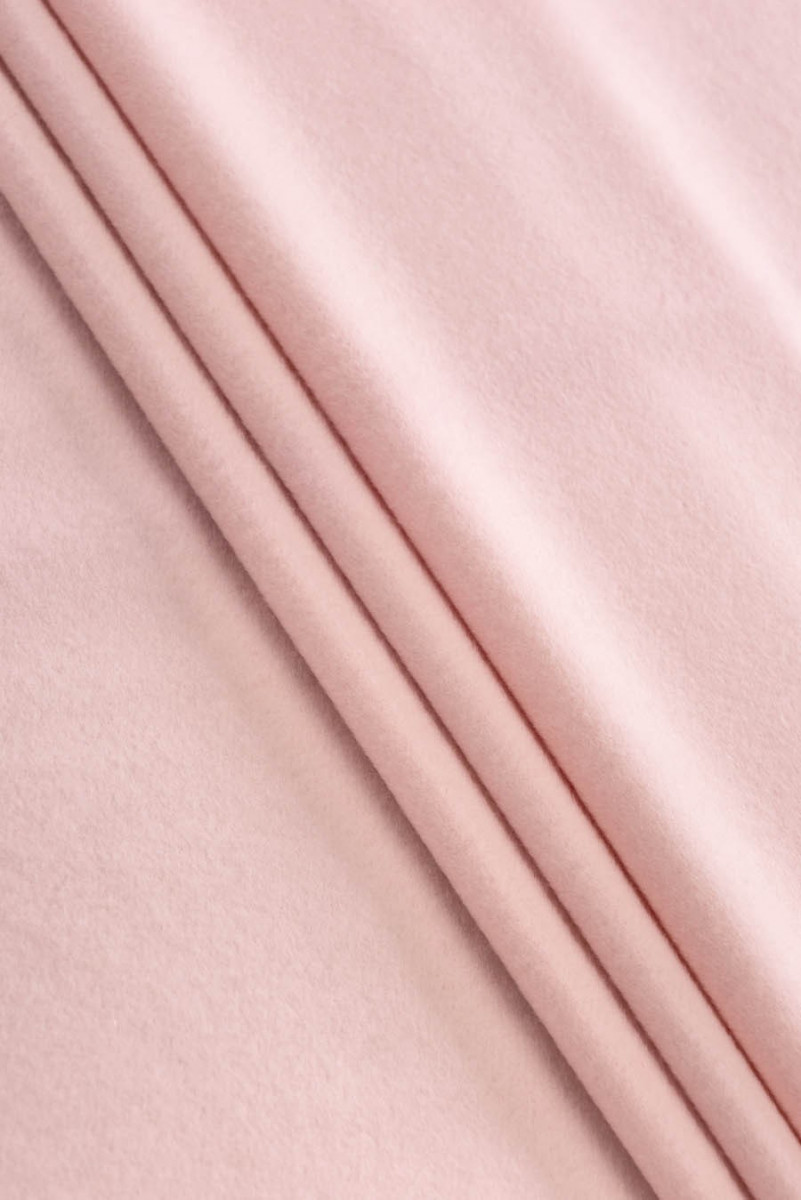 Abrigo de lana con cachemir rosa claro CUPONES