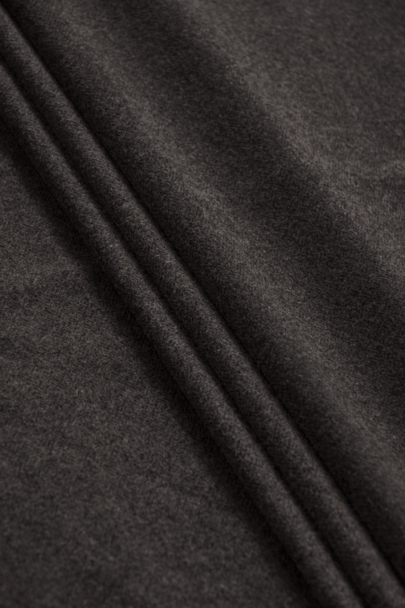 Coat fabric with wool grey