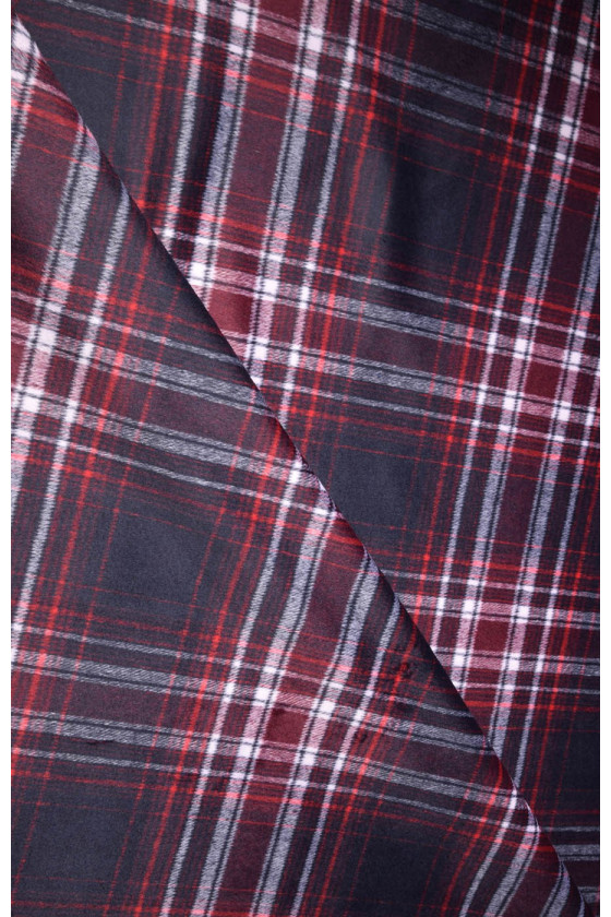 Tkanina płaszczowa w kratę